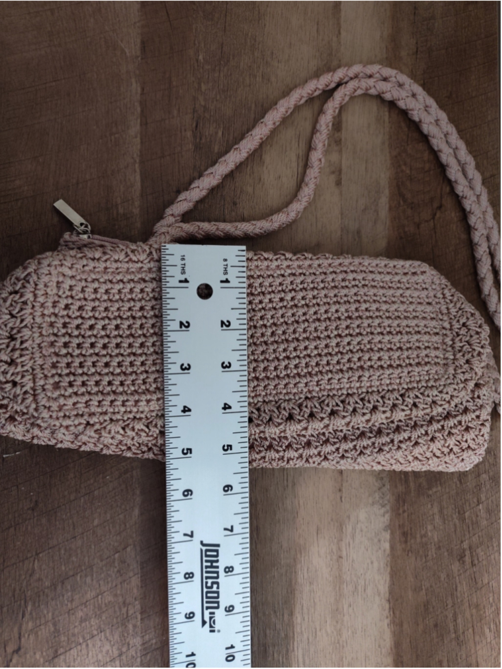 Women's The Sak Crochet Shoulder Bag One Size Pink Brown - Picture 13 of 13